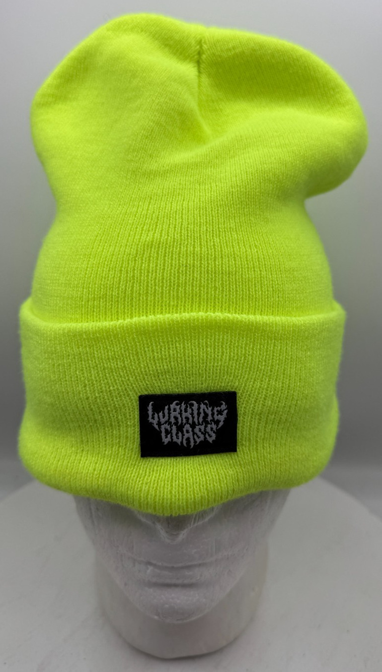 Lurking Class Knit Acrylic Beanie Hat Cuffed Winter Cap Yellow Reaper